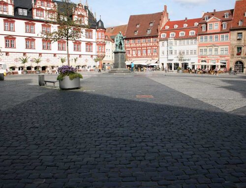 Pflasterarbeiten Marktplatz Coburg